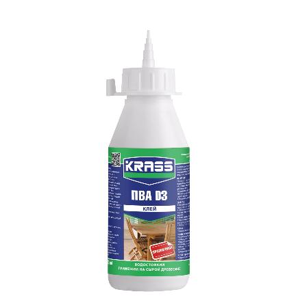 Клей KRASS водостойкий ПВА D3 для древесины