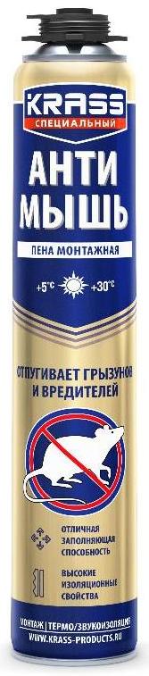 Пена монтажная Krass Специальный Антимышь