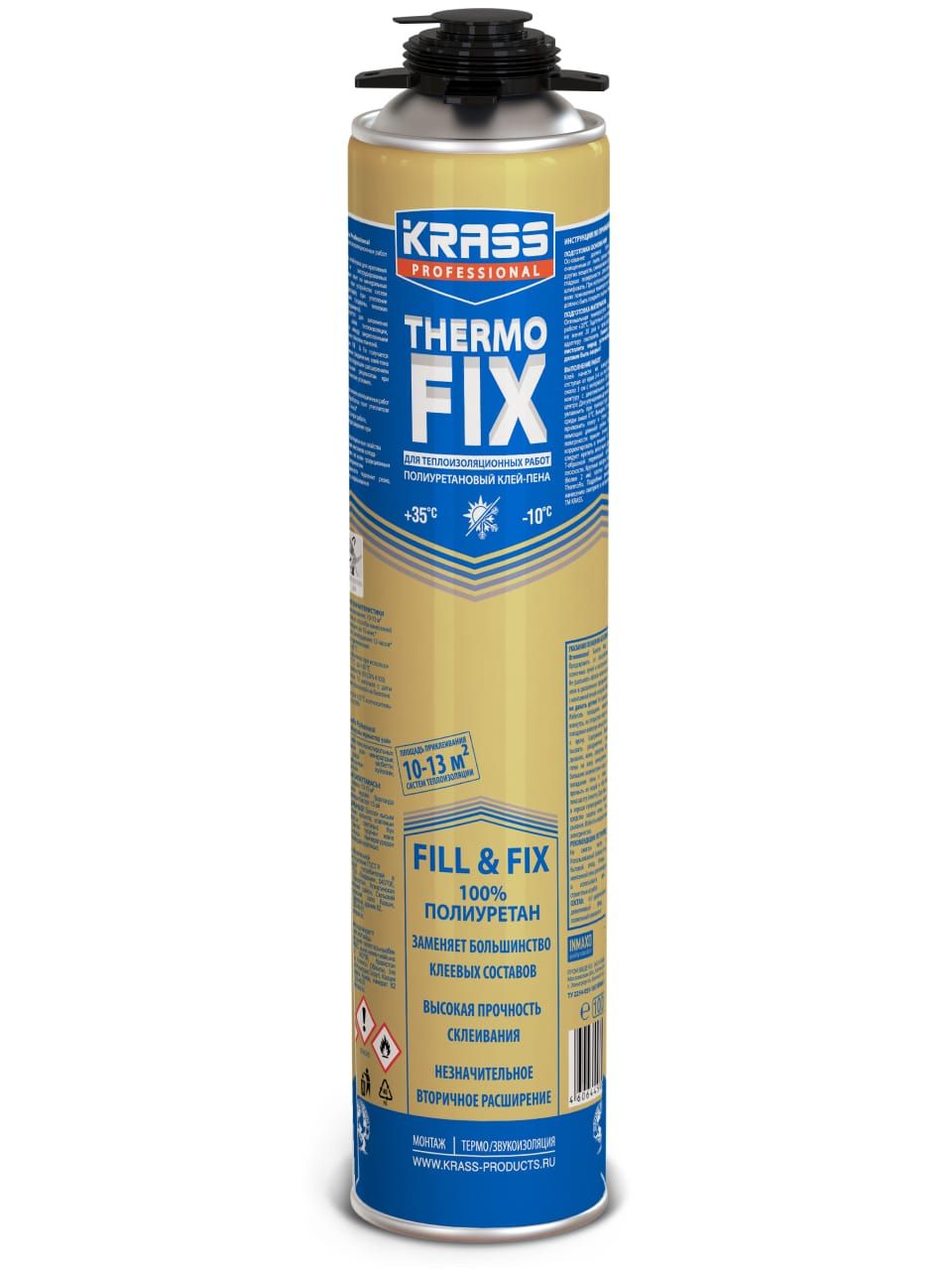Клей-пена KRASS Professional ThermoFix для теплоизоляционных работ
