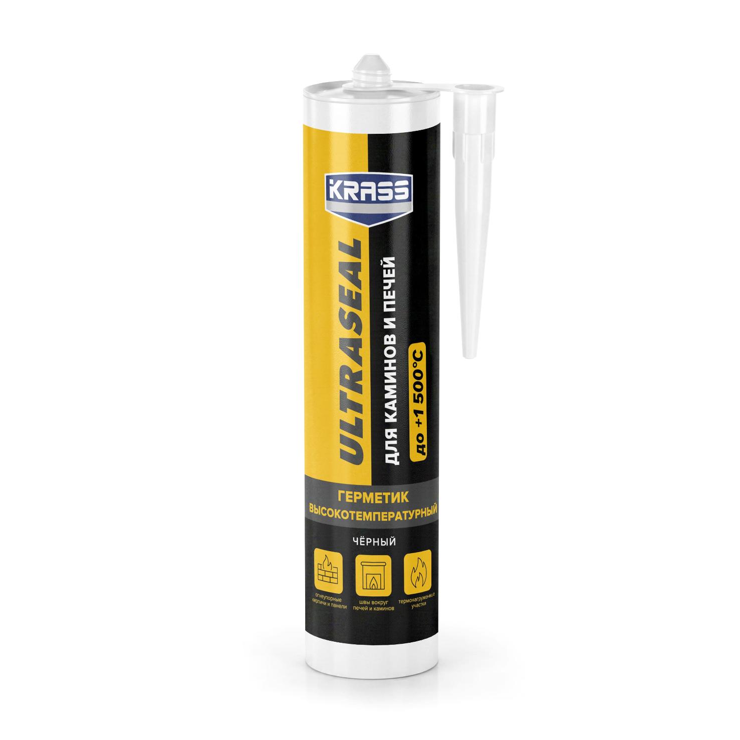 Герметик для каминов и печей KRASS Ultraseal силикатный